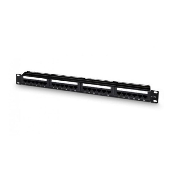 AISENS TRANSFER PANEL 1U 24P CAT 6 BLACK