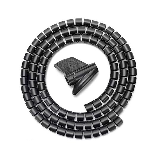 AISENS CABLE ORGANIZER SPIRAL 25MM 1M BLACK