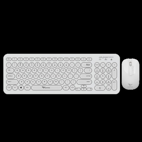 ALCATROZ WIRELESS MOUSE AND KEYBOARD JELLYBEAN A2000 WHITE