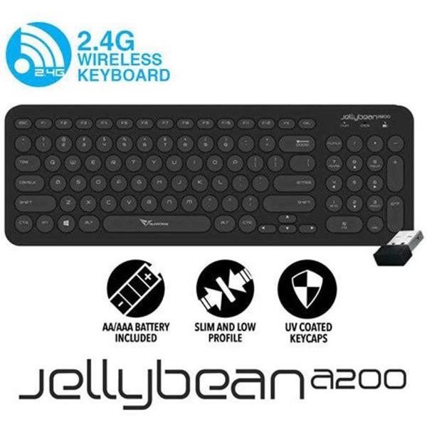 ALCATROZ WIRELESS KEYBOARD JELLYBEAN A200 BLACK