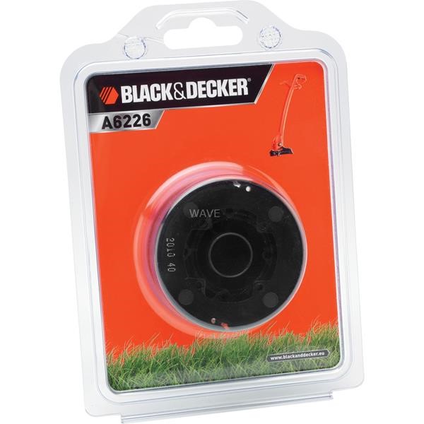 BLACK - DECKER BOBBIN A6226-XJ, TIP MECHANISM, MOWING THREAD WHITE, 6 METERS, Ø 1.5 MM
