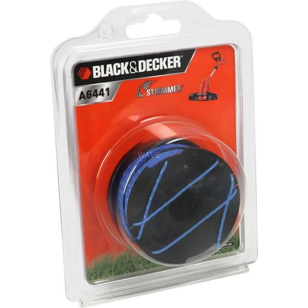 BLACK - DECKER BOBBIN REFLEX - A6441-XJ, MOWING THREAD 2X 6 METERS
