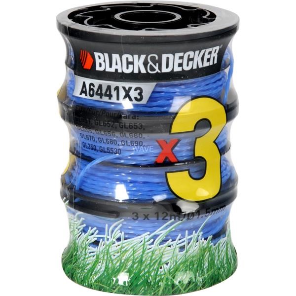 BLACK - DECKER BOBBIN REFLEX - A6441X3-XJ, MOWING THREAD 2X 6 METERS, 2 - 1 VORTEILSPACK