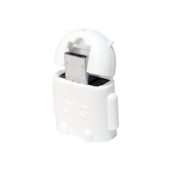 LOGILINK ADAPTER OTG MICROUSB-M TO USB-H WHITE