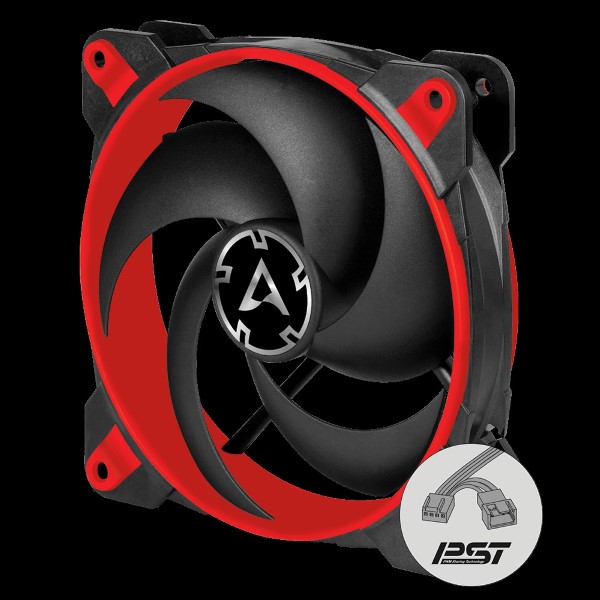 ARCTIC BIONIX P120  RED  - PRESSURE-OPTIMISED 120 MM GAMING FAN WITH PWM PST