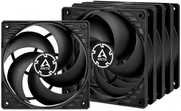 ARCTIC P12 PWM PST CASE FAN – 120MM CASE FAN WITH PWM CONTROL AND PST CABLE – PACK OF 5PCS