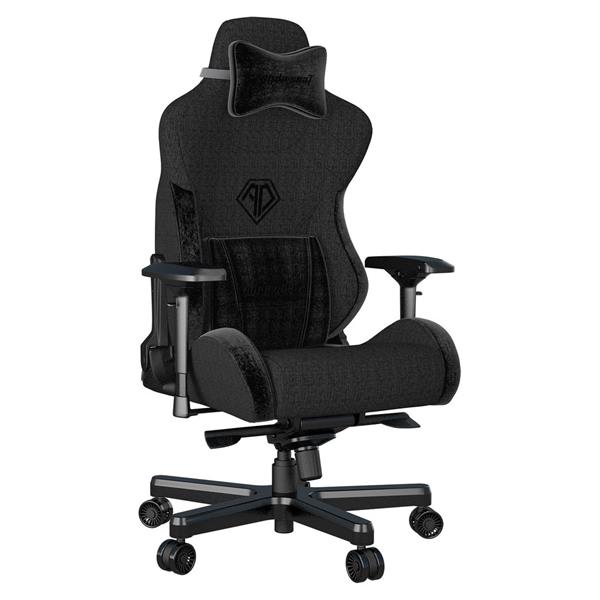 ANDA SEAT Gaming Chair T-PRO II Black FABRIC with Alcantara Stripes