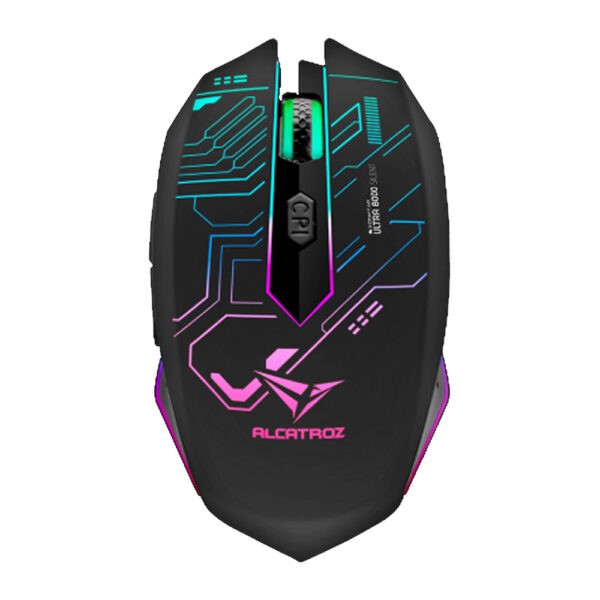 ALCATROZ SILENT 2.4G WIRELESS RGB GAMING MOUSE 4800 CPI X-CRAFT AIR ULTRA 8000