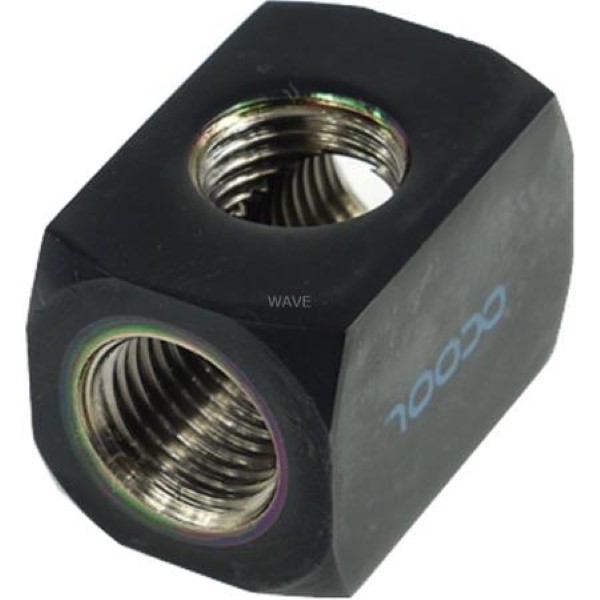 ALPHACOOL HF CONNECTION TERMINAL TEA TEA ROUND G1 / 4, CONNECTIONS BLACK