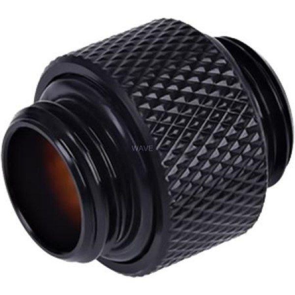 ALPHACOOL HF DOUBLE NIPPLE G1 / 4 MALE TO G1 / 4 AG 10 MM, PART FOR COOLING WATER SYSTEMS DOUBLE NIPPLE  1 PIECE  MESSING BLACK