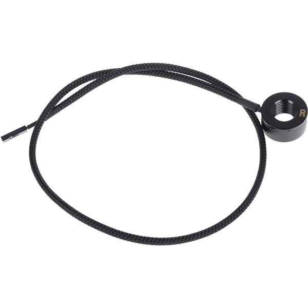 ALPHACOOL ICICLES TEMPERATURE SENSOR G1 / 4 IG / IG FOR WATER COOLING TEMPERATURE SENSOR BLACK WITH ADAPTER AG - DEEP BLACK