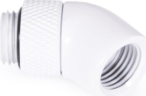 ALPHACOOL EISZAPFEN ANGLE ADAPTER 45° DR WH G1/4 AG AUF G1/4 IG -1019294