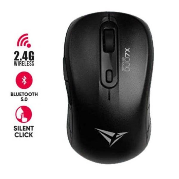 ALCATROZ SILENT AIRMOUSE DUO 7X WIRELESS-BT MOUSE BLACK
