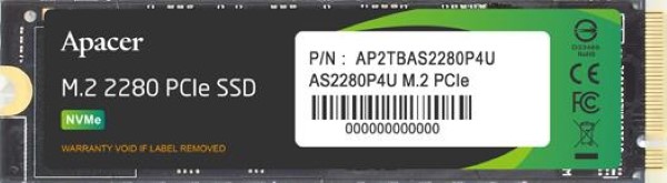 APACER SSD 256GB XX/XXG AS2280P4U M.2
