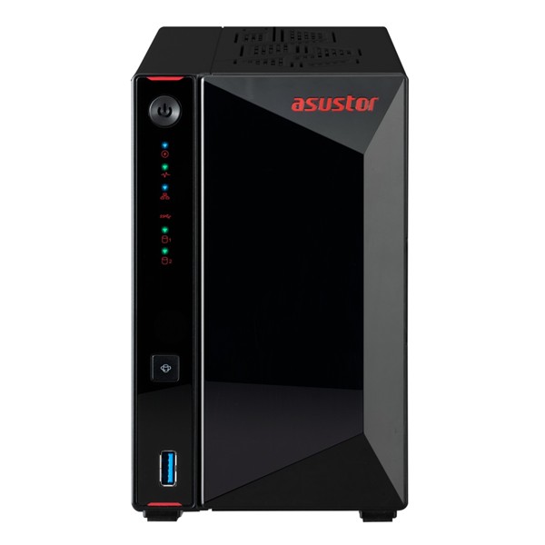 ASUSTOR NAS NIMBUSTOR 2 Gen2 AS5402T 2-BAY 3,5''  4x M.2 NVMe slots  Intel Celeron Quad-Core 4GB DDR4  2x2.5GbE Port