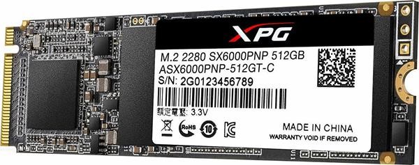 ADATA SSD 512GB XPG SX6000 PRO M.2 PCIE M.2 2280