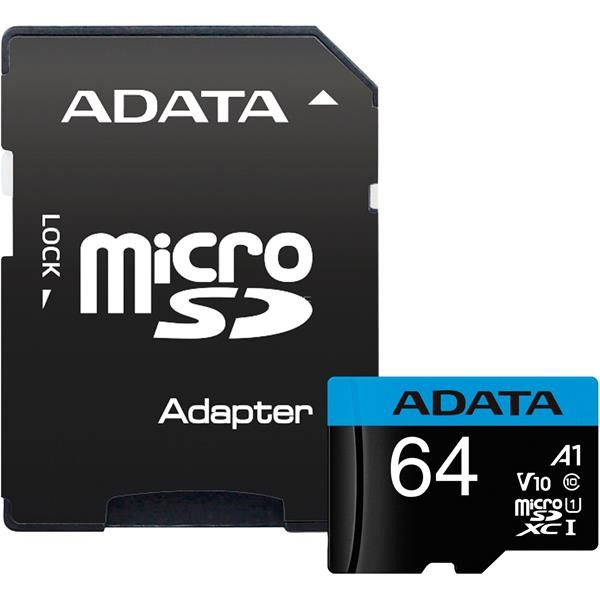 ADATA PREMIER 64 GB MICROSDXC, MEMORY CARD UHS-I U1, CLASS 10
