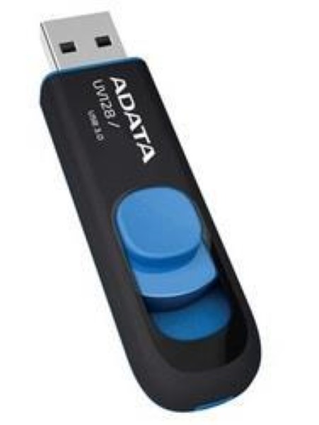 ADATA DASH DRIVE UV128 64GB, USB STICK READ 64GB: 90MB / S WRITE: 40MB / S BLUE, USB 3.0