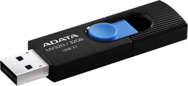 ADATA UV320 32GB, USB FLASH DRIVE BLACK - BLUE, USB 3.1 GEN1