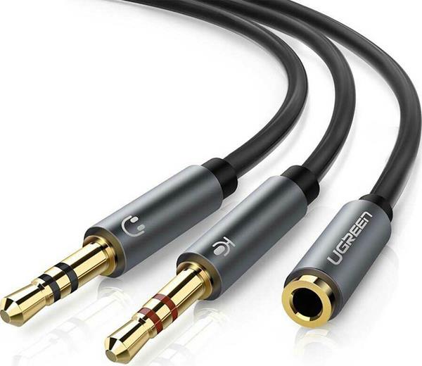 Ugreen Cable Audio 2X3.5Mm M-3.5Mm F 0.28M Av140 20899