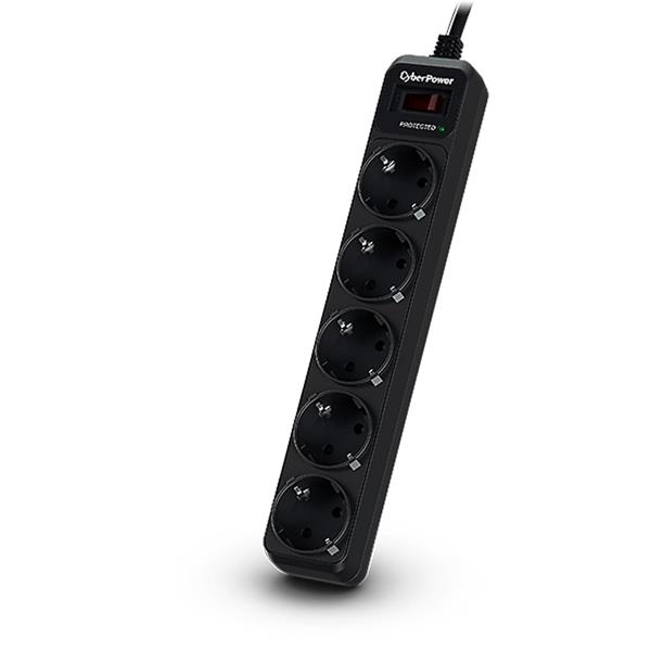 CYBERPOWER ESSENTIAL 5 X SCHUKO SURGE PROTECTOR B0520SC0-DE