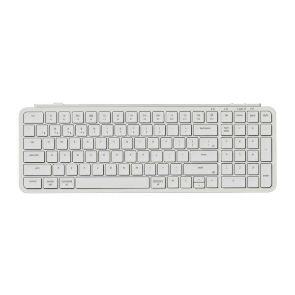 Keychron B2 Pro (B2P-K8) Ultraslim Mini Wireless BT Keyboard ZMK Online customize White 96% US Lay