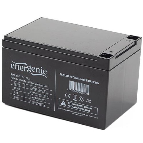 ENERGENIE LEAD BATTERY 12V 12AH