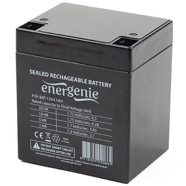 ENERGENIE LEAD BATTERY FOR UPS 12V 4,5AH