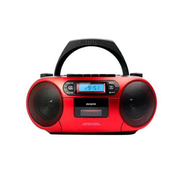 AIWA CD RADIO-CASSETTE BOOMBOX BBTC-550MG NETWORK CASSETTE / CD / USB / BT / MP3 / PLL FM / AUX IN 3.5M / 2X3W BBTC-550RD