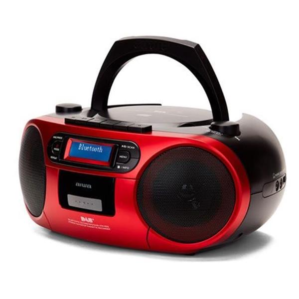 AIWA PORTABLE CD-MP3 PLAYER WITH DAB- RED