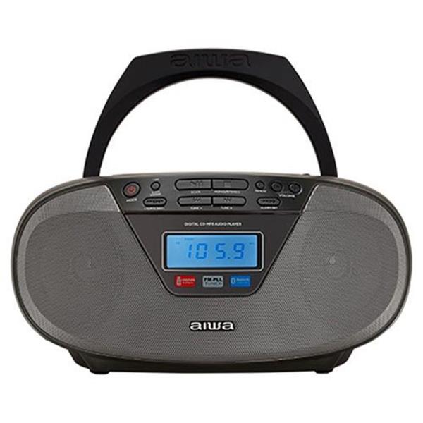 AIWA PORTABLE AC-DC STEREO CD-MP3-FM-PLL-BT PLAYER BLACK