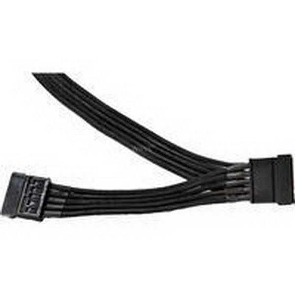 BE QUIET 2X SATA 40 CM, CABLE CONNECTION CABLE 15 2X PIN SATA  MALE PLUG  TO 1X POWER SUPPLY  PLUG  40 CM BLACK