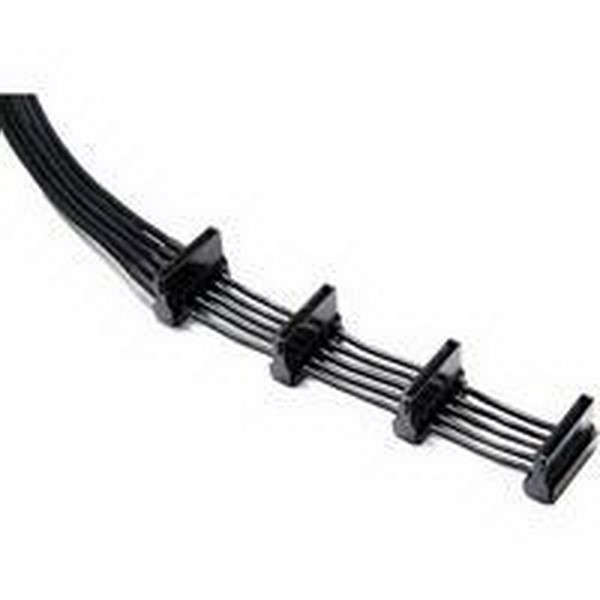 BE QUIET 4X SATA 72 CM, CABLE CONNECTION CABLE 15 4X PIN SATA  MALE PLUG  TO 1X POWER SUPPLY  PLUG  72 CM BLACK