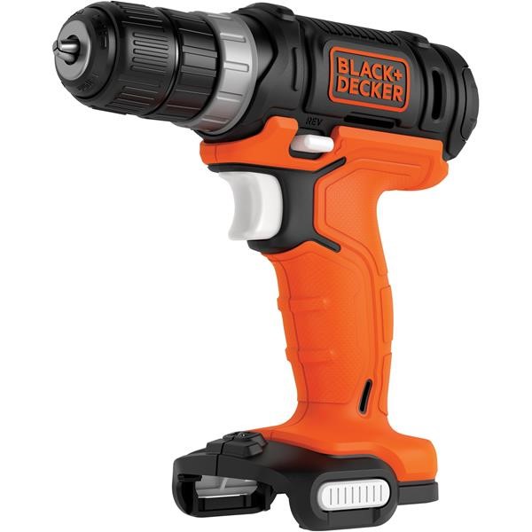 BLACK - DECKER CORDLESS DRILL BDCDD12USB, 12V ORANGE  BLACK, WITHOUT BATTERY AND CHARGER