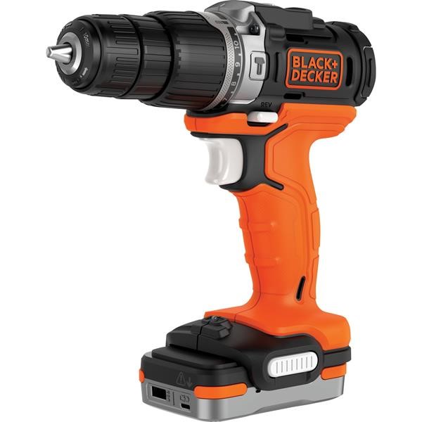 BLACK - DECKER CORDLESS HAMMER BDCHD12S1, 12V ORANGE  BLACK, LI-ION BATTERY PACK 1.5AH