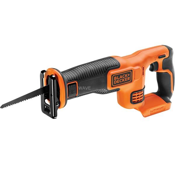 BLACK - DECKER CORDLESS RECIPROCATING SAW BDCR18N, 18 VOLT ORANGE  BLACK, WITHOUT BATTERY AND CHARGER