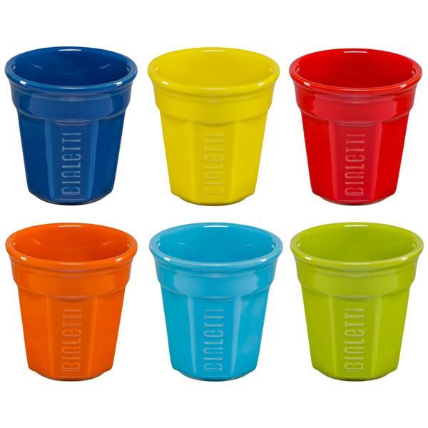 BIALETTI ESPRESSO CUP SET MULTICOLOR 6-PCS.