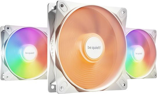 Be Quiet Light Wings LX HS Case Fan 120mm με ARGB White Triple Pack