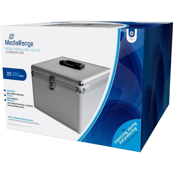 MEDIARANGE CD / DVD CASE 300-UP CASE CD / DVD SILVER, RETAIL