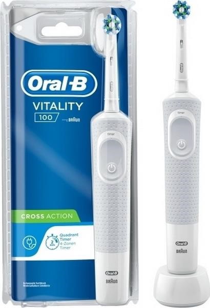 BRAUN ORAL-B VITALITY 100  WHITE CROSSACTION   CLS