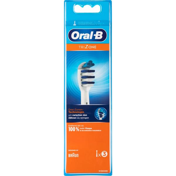 BRAUN ORAL-B TOOTHBRUSH HEADS TRIZONE 3PCS