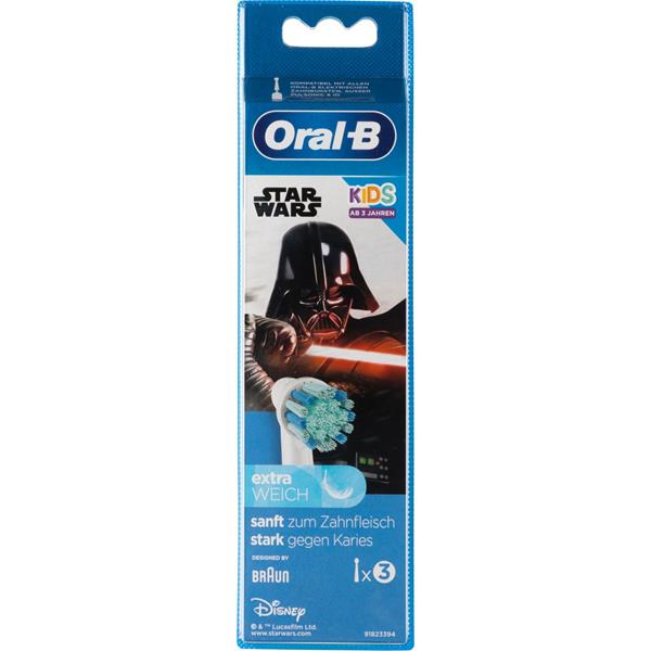 ORAL-B TOOTHBRUSH HEADS STARWARS 3PCS