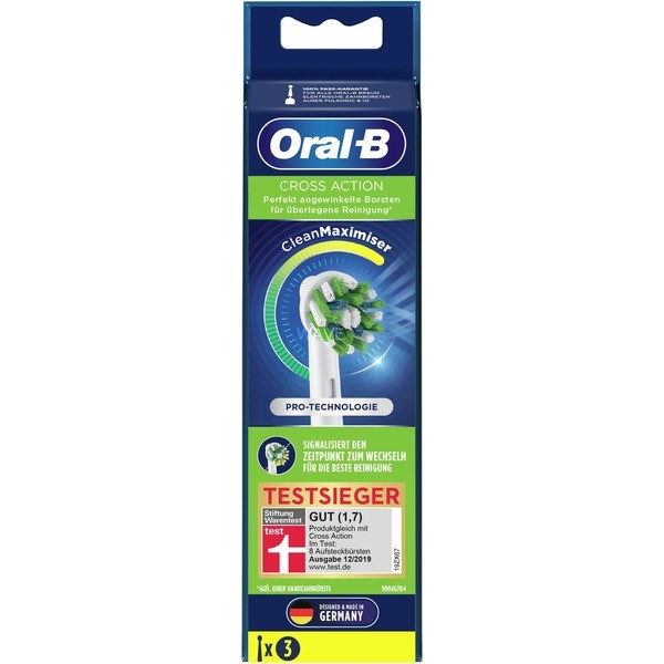 BRAUN ORAL-B ATTACHMENT. CROSSACTION CLEANMAX. 3RD