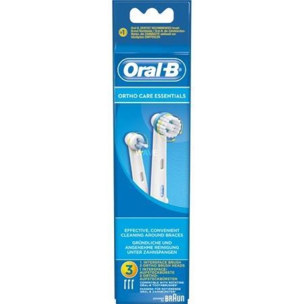 BRAUN ORTHO CARE ESSENTIALS KIT, BRUSH 3PCS
