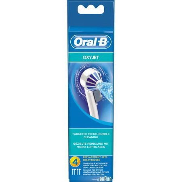BRAUN REPLACEMENT JETS OXYJET 4P, BRUSH  WHITE, RETAIL
