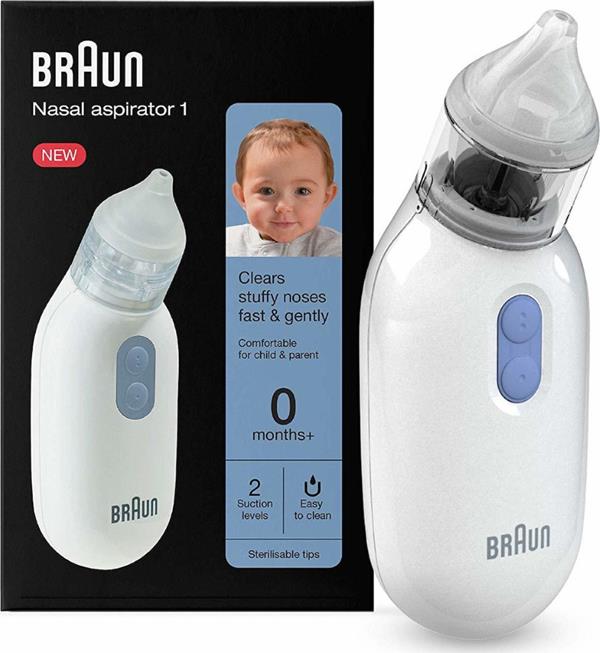 BRAUN NASAL ASPIRATOR1 BNA100EU WH