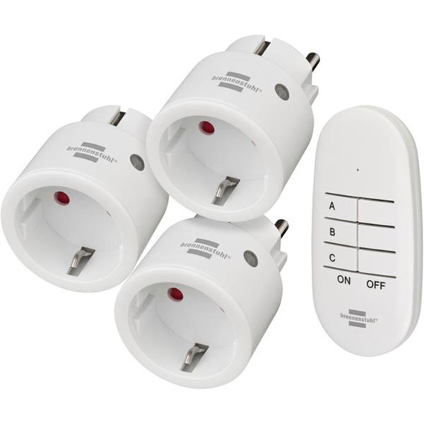 BRENNENSTUHL COMFORT-LINE REMOTE CONTROL SOCKET SET MINI 3+1