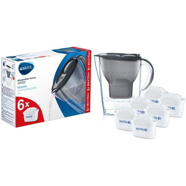 BRITA MARELLA GRAPHITE HITE INCL  6X MAXTRAPLUS