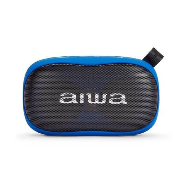 AIWA SPEAKER BS-110BL BLUETOOTH BLUE 2X5W / HANDS-FREE / BLUETOOTH / AUX IN / M-SD / HYPERBASS BS-110BL