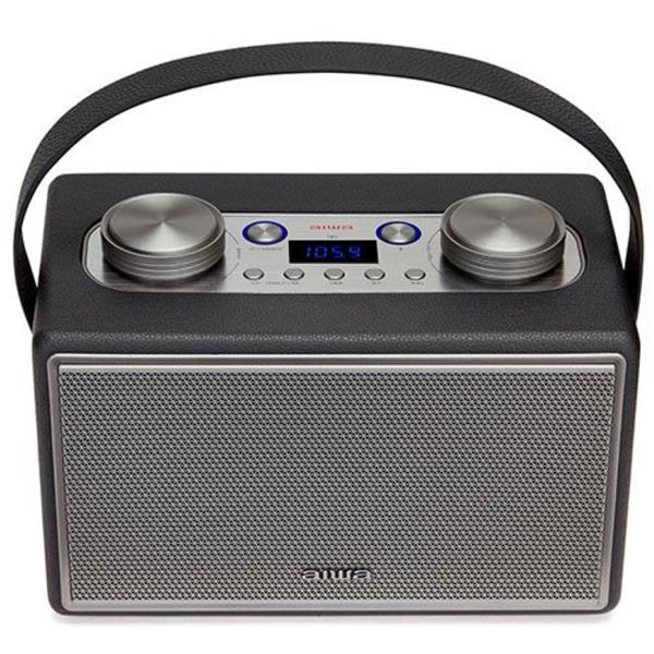 AIWA LEATHERETTE PORTABLE BLUETOOTH SPEAKER RMS 50W WITH MIC-GUITAR INPUT